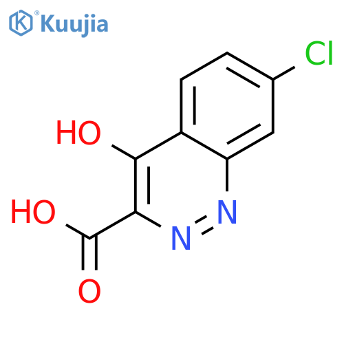 3-Cinnolinecarboxylic acid, 7-chloro-4-hydroxy- structure