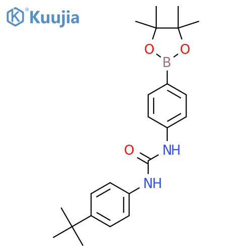 Urea, N-[4-(1,1-dimethylethyl)phenyl]-N'-[4-(4,4,5,5-tetramethyl-1,3,2-dioxaborolan-2-yl)phenyl]- structure