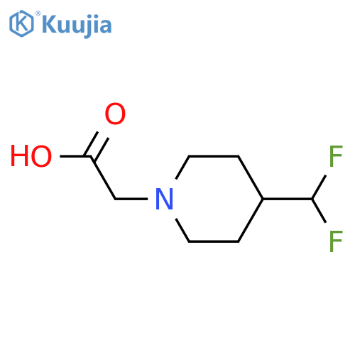 2-(4-(Difluoromethyl)piperidin-1-yl)acetic acid structure