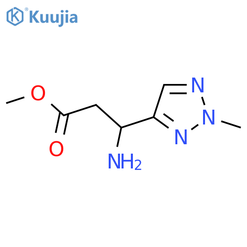 methyl 3-amino-3-(2-methyl-2H-1,2,3-triazol-4-yl)propanoate structure