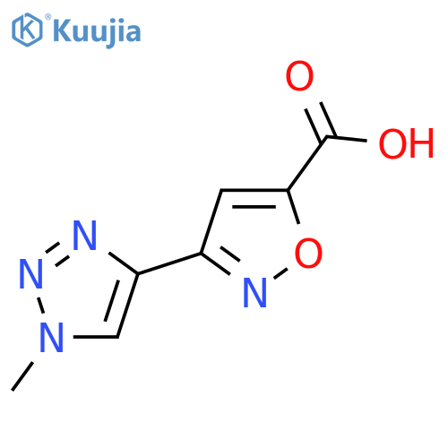 3-(1-methyl-1H-1,2,3-triazol-4-yl)-1,2-oxazole-5-carboxylic acid structure