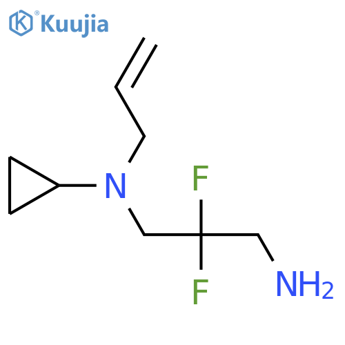 N'-cyclopropyl-2,2-difluoro-N'-prop-2-enylpropane-1,3-diamine structure