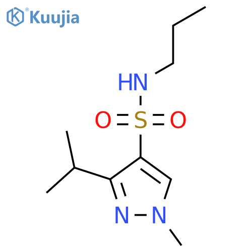 1-methyl-3-(propan-2-yl)-N-propyl-1H-pyrazole-4-sulfonamide structure