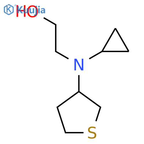2-(Cyclopropyl(tetrahydrothiophen-3-yl)amino)ethan-1-ol structure