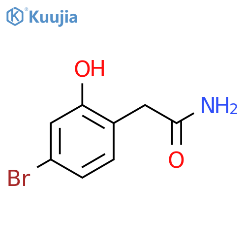 2-(4-Bromo-2-hydroxy-phenyl)-acetamide structure