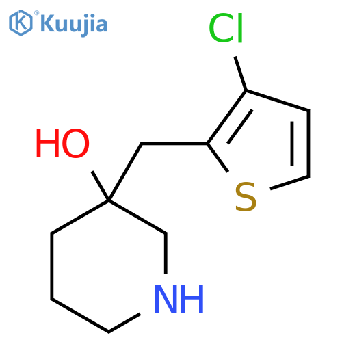 3-[(3-Chlorothiophen-2-yl)methyl]piperidin-3-ol structure