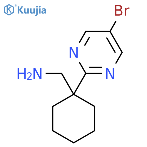 [1-(5-Bromopyrimidin-2-yl)cyclohexyl]methanamine structure
