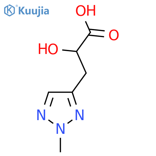 2-Hydroxy-3-(2-methyl-2H-1,2,3-triazol-4-yl)propanoic acid structure