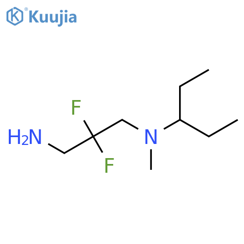 2,2-difluoro-N'-methyl-N'-pentan-3-ylpropane-1,3-diamine structure