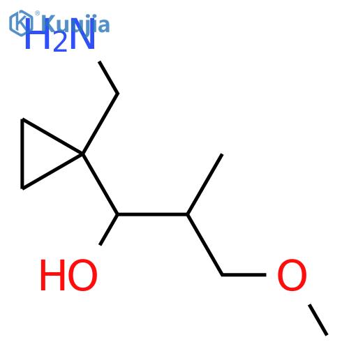 Cyclopropanemethanol, 1-(aminomethyl)-α-(2-methoxy-1-methylethyl)- structure