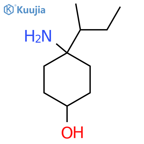 4-Amino-4-(butan-2-yl)cyclohexan-1-ol structure