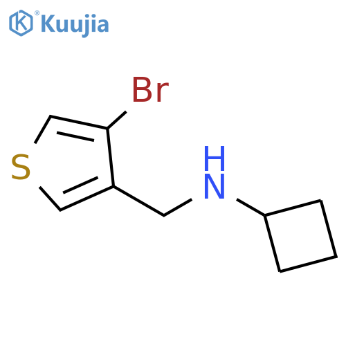 3-Thiophenemethanamine, 4-bromo-N-cyclobutyl- structure