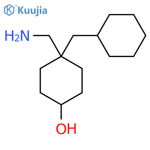 4-(aminomethyl)-4-(cyclohexylmethyl)cyclohexan-1-ol structure