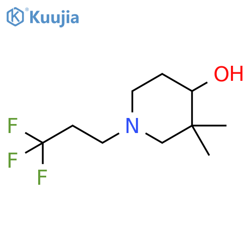 3,3-dimethyl-1-(3,3,3-trifluoropropyl)piperidin-4-ol structure