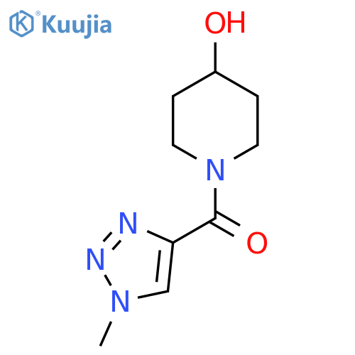 (4-hydroxypiperidin-1-yl)(1-methyl-1H-1,2,3-triazol-4-yl)methanone structure