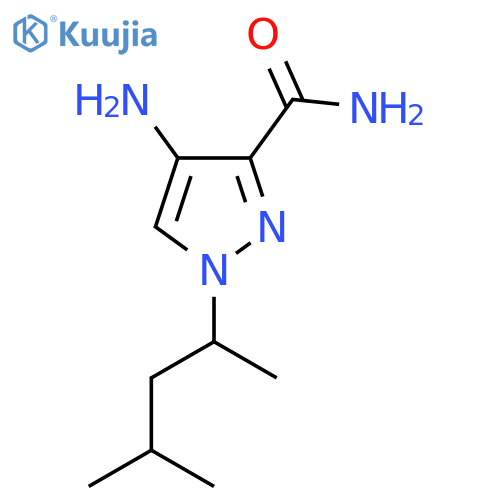 4-amino-1-(4-methylpentan-2-yl)-1H-pyrazole-3-carboxamide structure