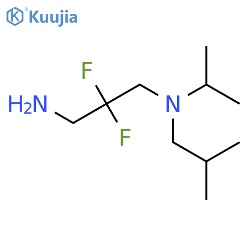 2,2-difluoro-N'-(2-methylpropyl)-N'-propan-2-ylpropane-1,3-diamine structure