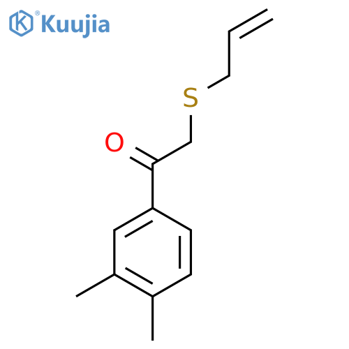 1-(3,4-Dimethylphenyl)-2-(prop-2-en-1-ylsulfanyl)ethan-1-one structure