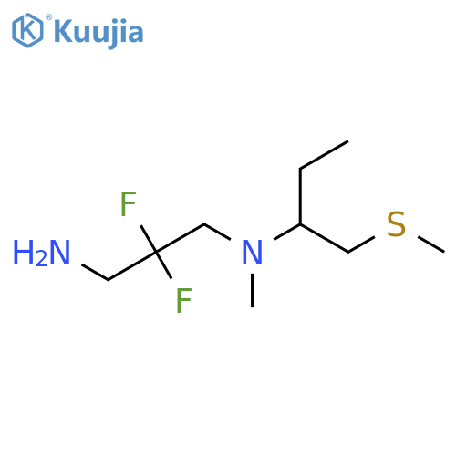 (3-Amino-2,2-difluoropropyl)(methyl)[1-(methylsulfanyl)butan-2-yl]amine structure