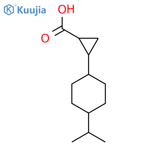 2-[4-(Propan-2-yl)cyclohexyl]cyclopropane-1-carboxylic acid structure