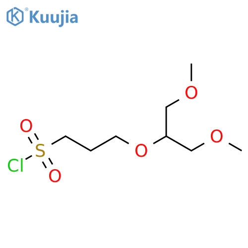 3-(1,3-dimethoxypropan-2-yl)oxypropane-1-sulfonyl chloride structure