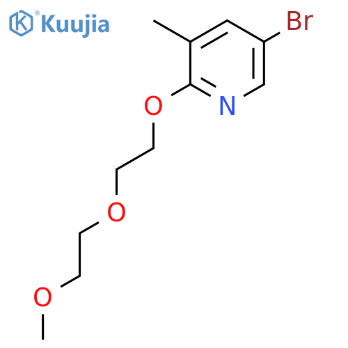 5-Bromo-2-[2-(2-methoxyethoxy)ethoxy]-3-methylpyridine structure