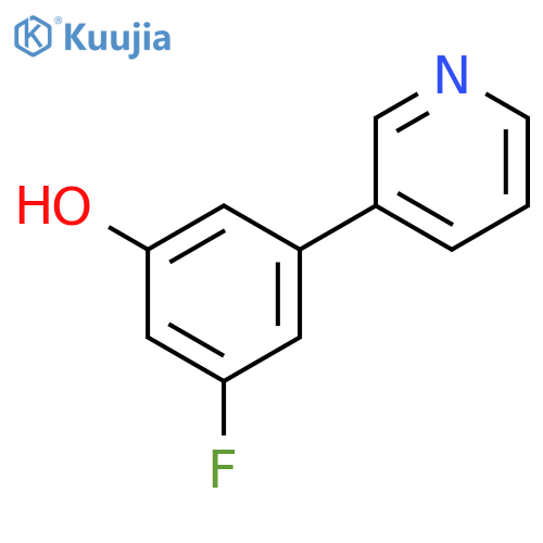 Phenol, 3-fluoro-5-(3-pyridinyl)- structure