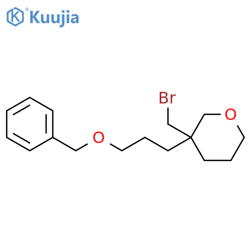 2H-Pyran, 3-(bromomethyl)tetrahydro-3-[3-(phenylmethoxy)propyl]- structure