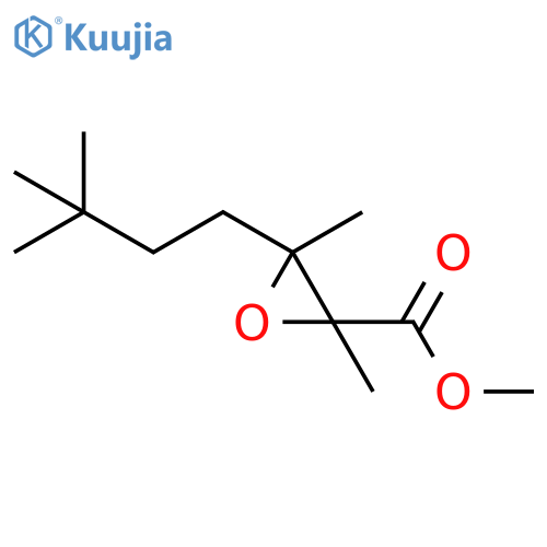 2-Oxiranecarboxylic acid, 3-(3,3-dimethylbutyl)-2,3-dimethyl-, methyl ester structure