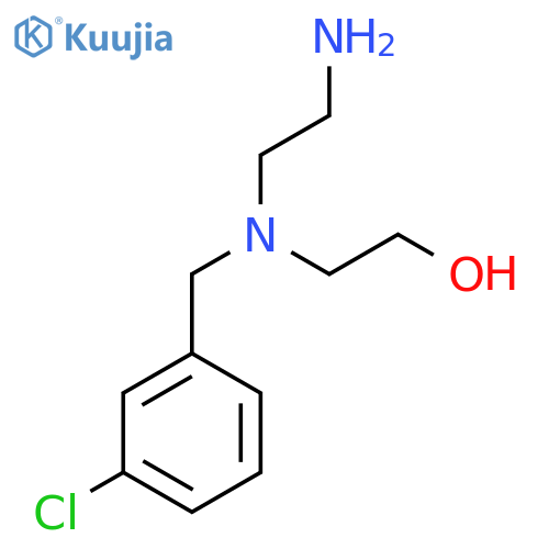2-[2-Aminoethyl-[(3-chlorophenyl)methyl]amino]ethanol structure