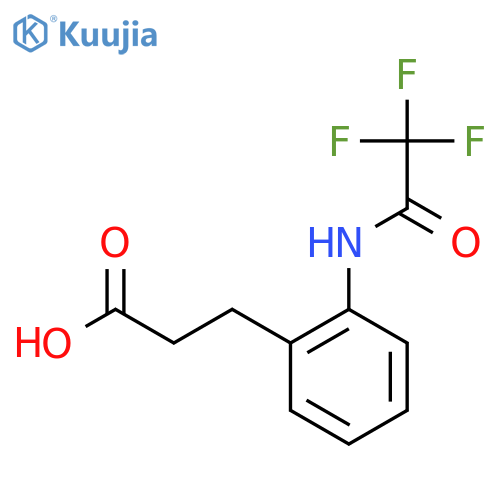 3-[2-(Trifluoroacetamido)phenyl]propanoic acid structure