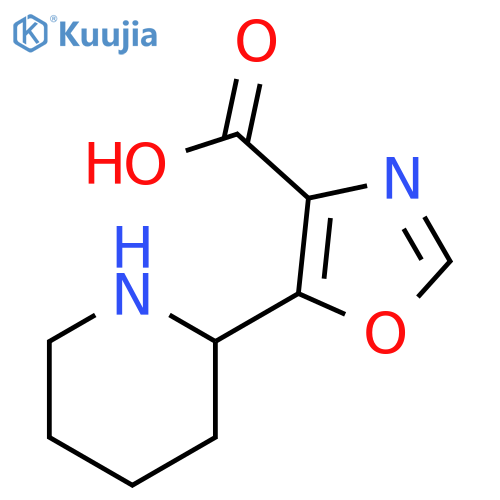 5-(Piperidin-2-yl)-1,3-oxazole-4-carboxylic acid structure