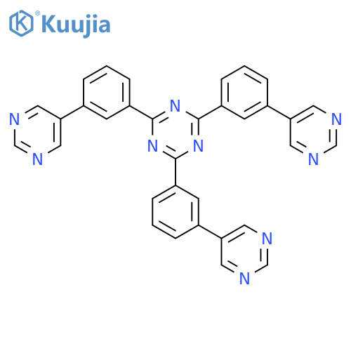 2,4,6-Tris(3-(pyrimidin-5-yl)phenyl)-1,3,5-triazine structure