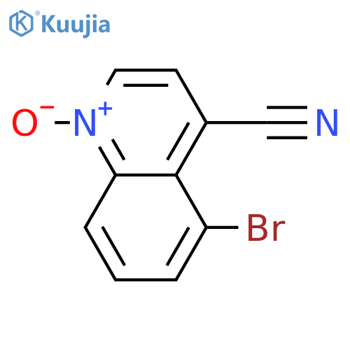 5-Bromo-4-cyanoquinoline-n-oxide structure