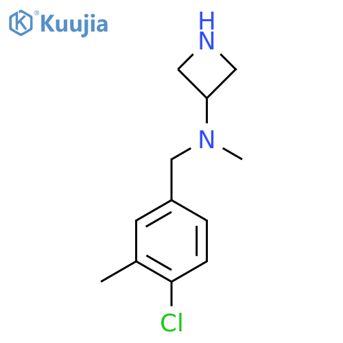 N-(4-chloro-3-methylphenyl)methyl-N-methylazetidin-3-amine structure