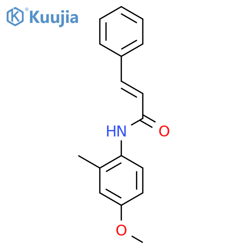2-PROPENAMIDE, N-(4-METHOXY-2-METHYLPHENYL)-3-PHENYL-, (E)- structure