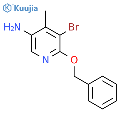 6-(Benzyloxy)-5-bromo-4-methylpyridin-3-amine structure