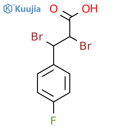 2,3-Dibromo-3-(4-fluorophenyl)propanoic acid structure