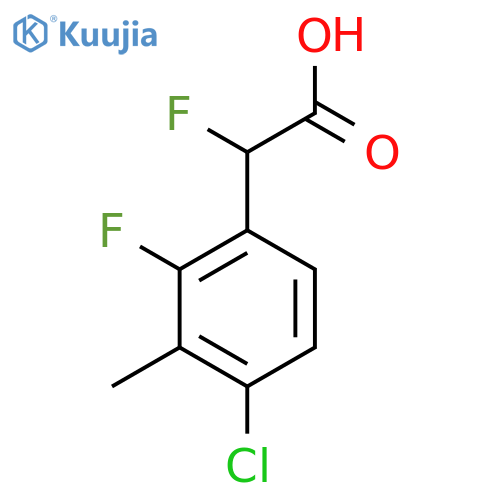 2-(4-Chloro-2-fluoro-3-methylphenyl)-2-fluoroacetic acid structure