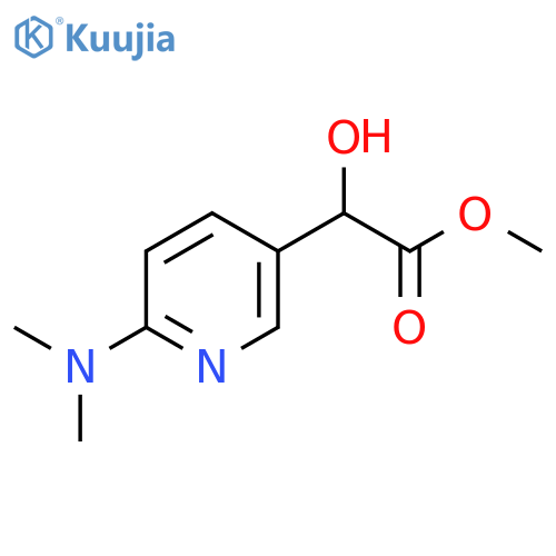 Methyl 2-[6-(dimethylamino)pyridin-3-yl]-2-hydroxyacetate structure