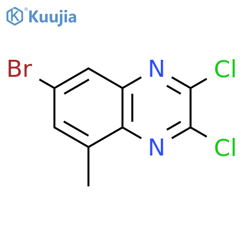 7-Bromo-2,3-dichloro-5-methylquinoxaline structure