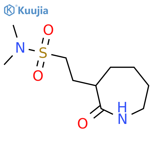 N,N-dimethyl-2-(2-oxoazepan-3-yl)ethane-1-sulfonamide structure