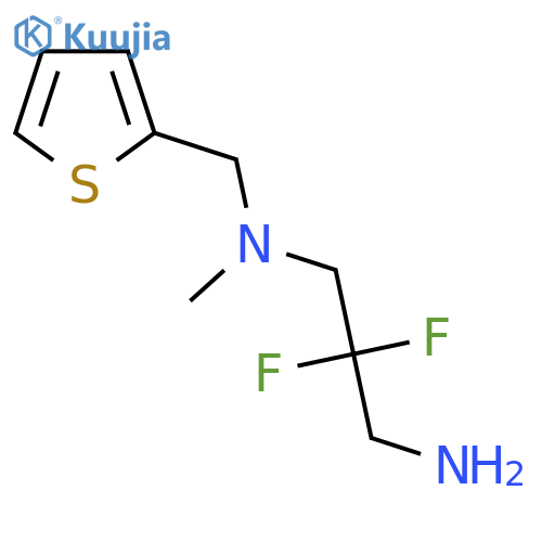 2,2-difluoro-N'-methyl-N'-(thiophen-2-ylmethyl)propane-1,3-diamine structure