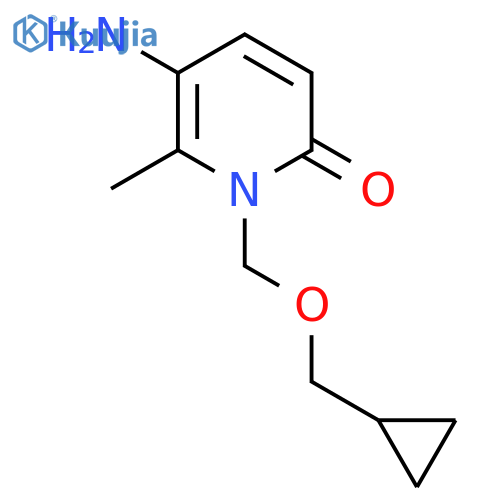 5-Amino-1-[(cyclopropylmethoxy)methyl]-6-methyl-1,2-dihydropyridin-2-one structure