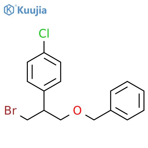 1-[1-(Bromomethyl)-2-(phenylmethoxy)ethyl]-4-chlorobenzene structure