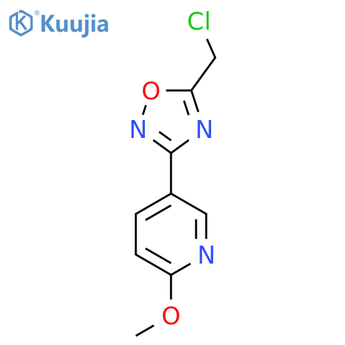 5-(Chloromethyl)-3-(6-methoxypyridin-3-yl)-1,2,4-oxadiazole structure
