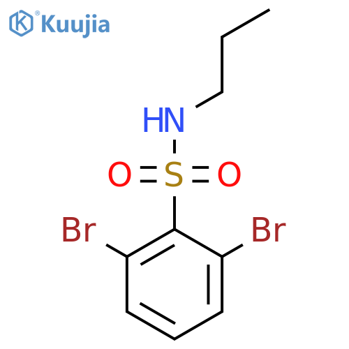 2,6-dibromo-N-propylbenzene-1-sulfonamide structure