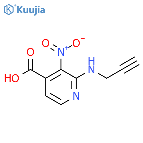 3-Nitro-2-[(prop-2-yn-1-yl)amino]pyridine-4-carboxylic acid structure