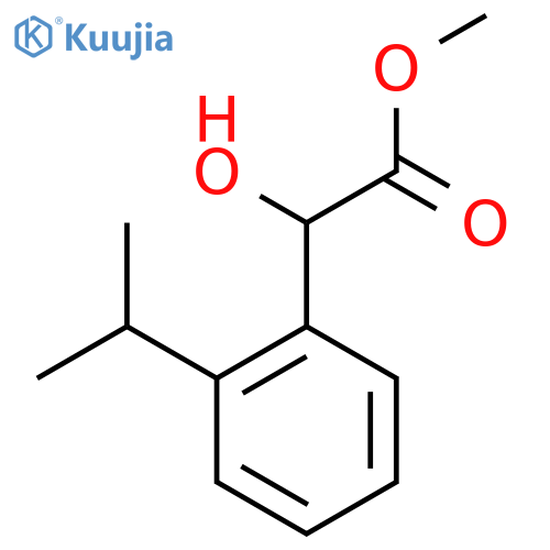 Methyl 2-hydroxy-2-[2-(propan-2-yl)phenyl]acetate structure