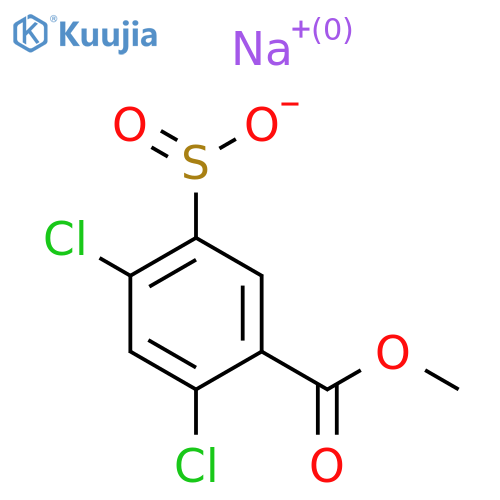 Sodium 2,4-dichloro-5-(methoxycarbonyl)benzene-1-sulfinate structure